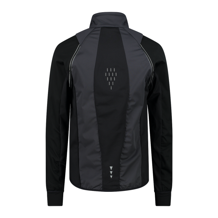 WINDSTOPPER MANICHE STACCABILI CON IMBOTTITURA CORPETTO UOMO (NERO ANTRACITE, 46)