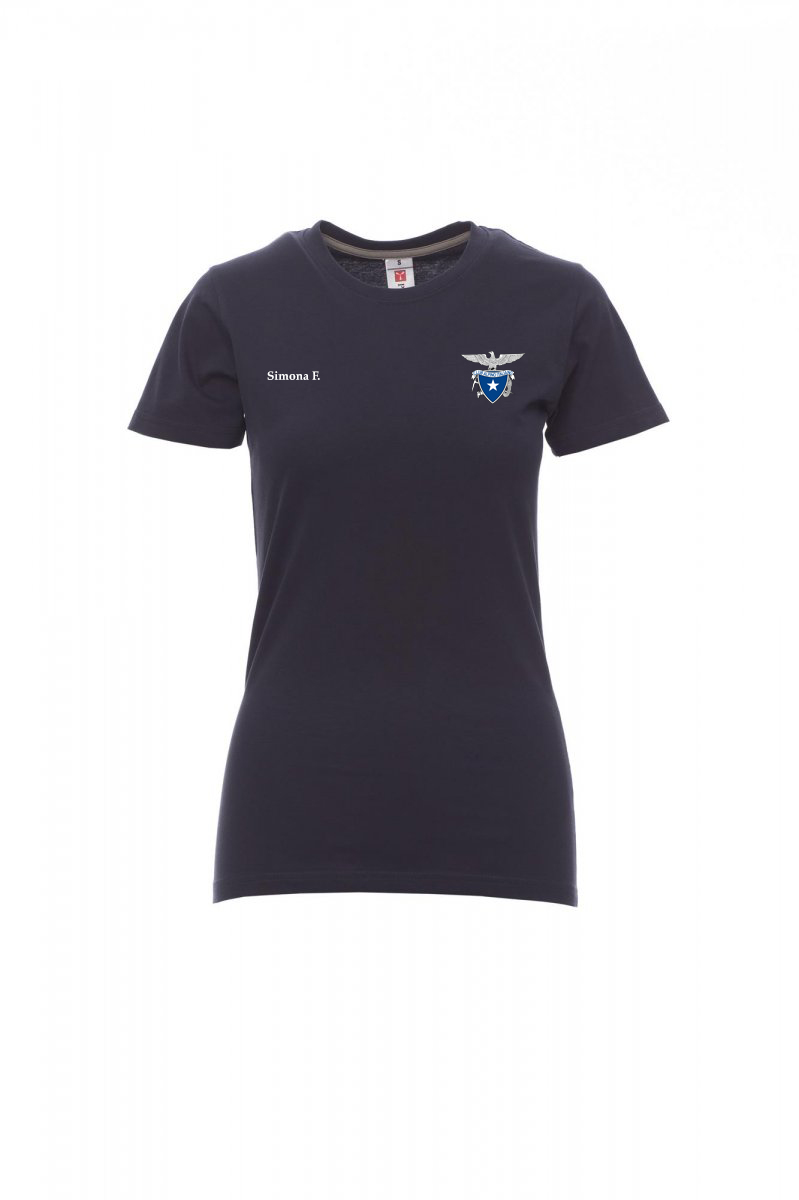 T-SHIRT IN COTONE SUNRISE - DONNA (BLU SCURO, S)