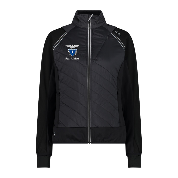 WINDSTOPPER MANICHE STACCABILI CON IMBOTTITURA CORPETTO DONNA (NERO ANTRACITE, 40)