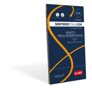 CARTA SENTIERO ITALIA CAI n. 12A - VENETO-FRIULI VENEZIA GIULIA