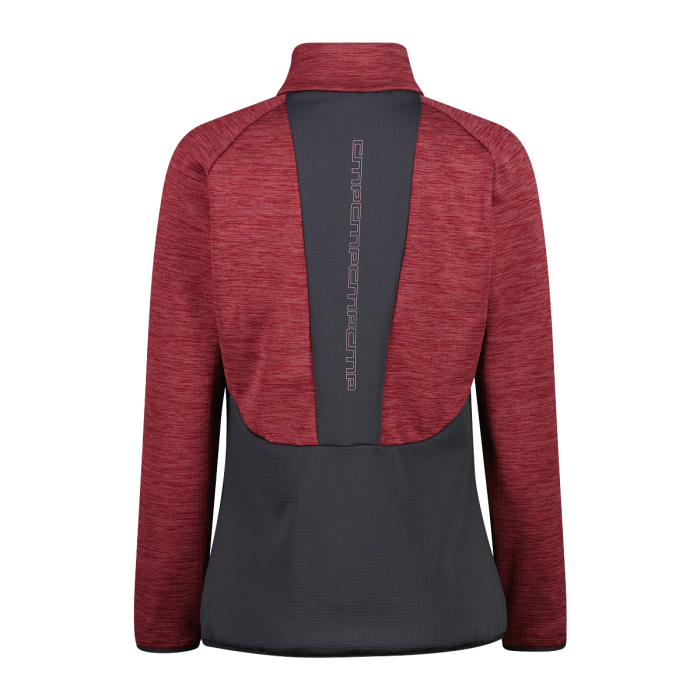 PILE GRID TECH CON ZIP DA DONNA MELANGE (PEONY MEL, 40)