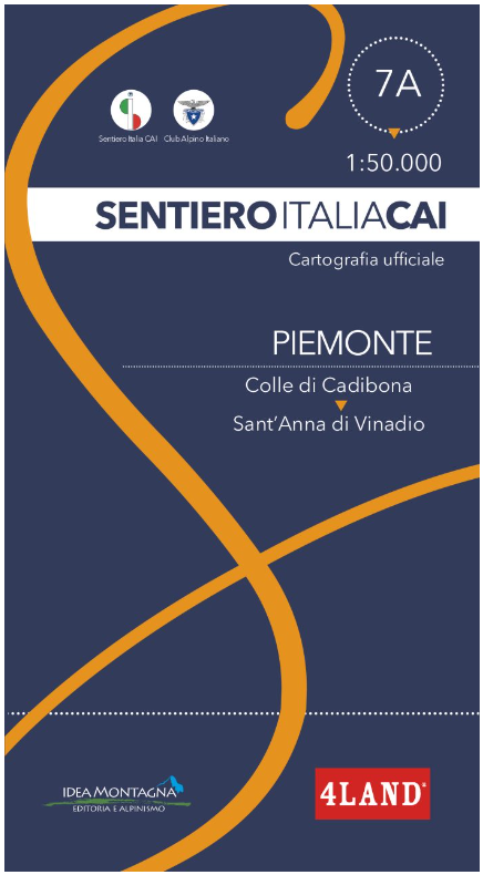 CARTA SENTIERO ITALIA CAI n. 7A - PIEMONTE