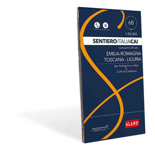 CARTA SENTIERO ITALIA CAI n. 6B - EMILIA ROMAGNA - TOSCANA - LIGURIA