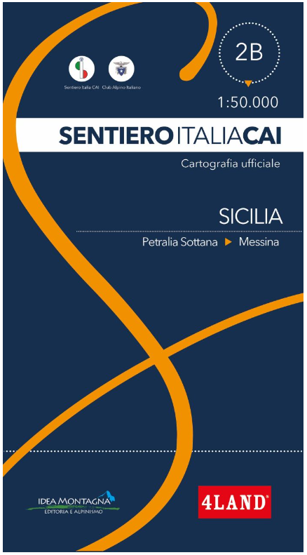 CARTA SENTIERO ITALIA CAI n. 2B - SICILIA