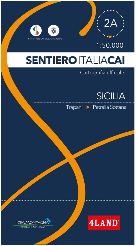CARTA SENTIERO ITALIA CAI n. 2A - SICILIA