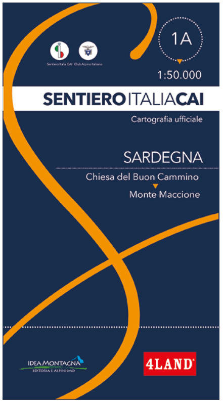 CARTA SENTIERO ITALIA CAI n. 1A - SARDEGNA