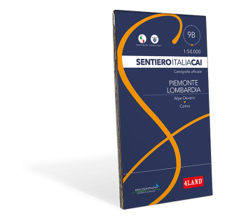 CARTA SENTIERO ITALIA CAI n. 9B - PIEMONTE-LOMBARDIA