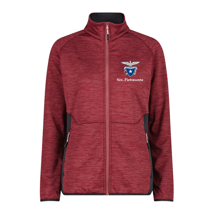 PILE GRID TECH CON ZIP DA DONNA MELANGE (PEONY MEL, 40)