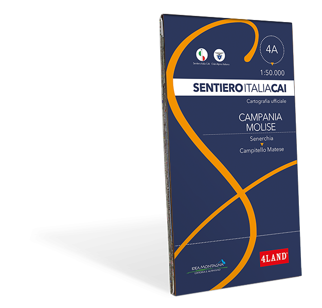 CARTA SENTIERO ITALIA CAI n. 4A - CAMPANIA-MOLISE